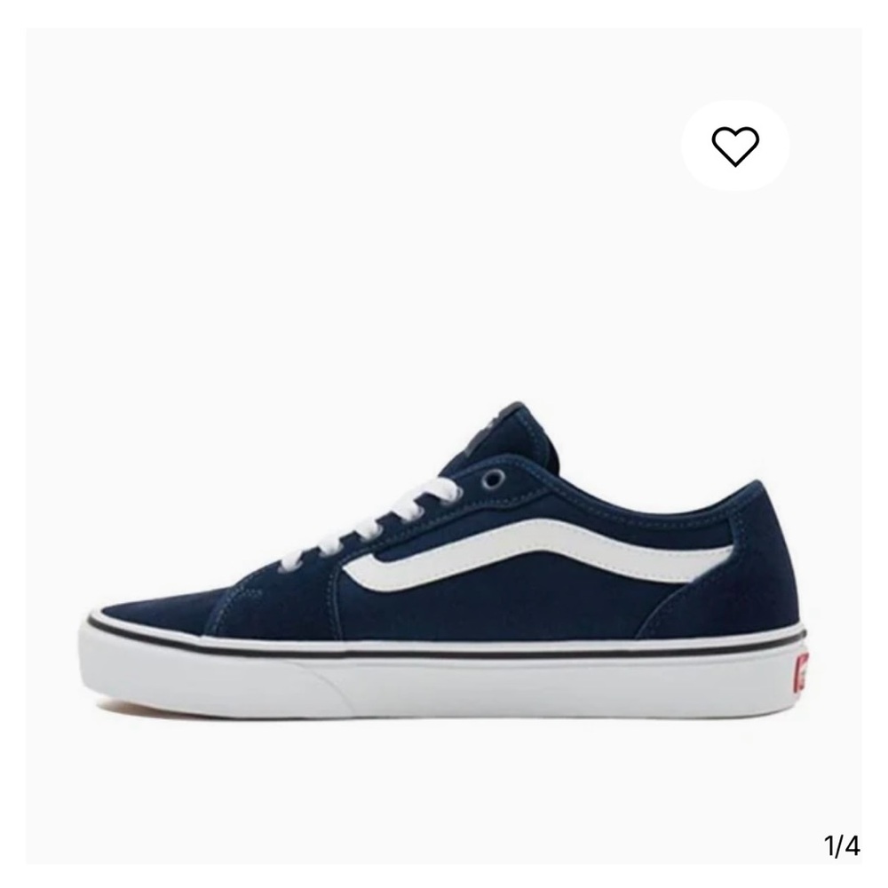 Vans Filmore Navy and White Big Boys Size 6